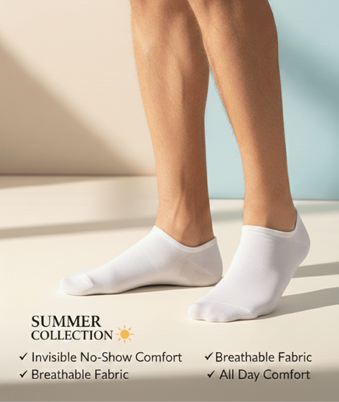 6 Pairs Pack Socks With Six Different Colors