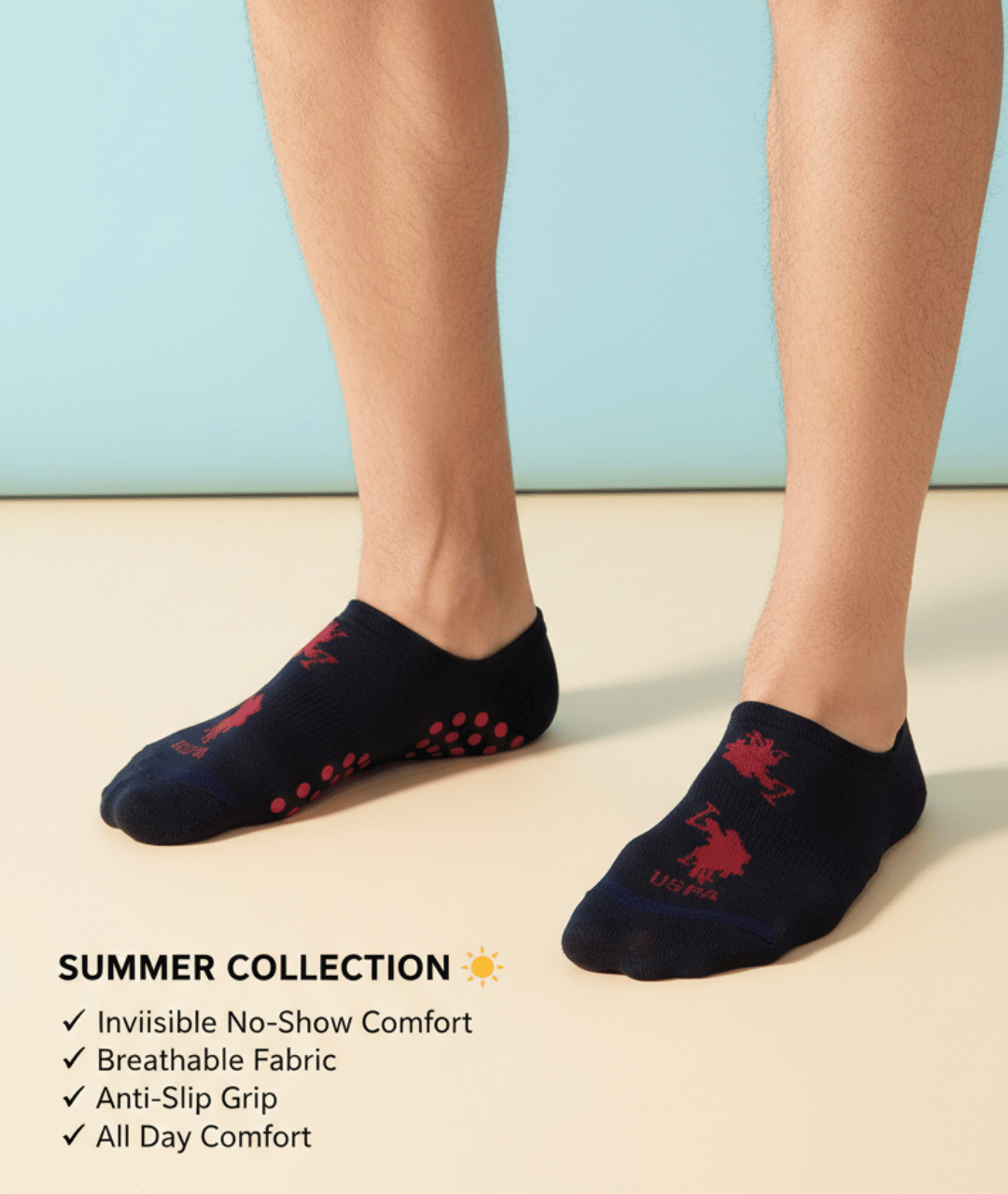 6 Pairs Pack Socks With Multi-Color